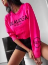 Sweter damski OLAVOGA KASUMI 2024 neon róż  - maWer Fashion