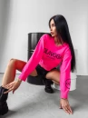 Sweter damski OLAVOGA KASUMI 2024 neon róż  - maWer Fashion
