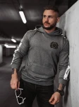 Bluza męska OLAVOGA BALANCE 2024 ciemny  szary melanż – maWer Fashion
