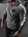 Bluza męska OLAVOGA BALANCE 2024 ciemny  szary melanż – maWer Fashion
