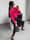 Sweter damski OLAVOGA KASUMI 2024 fuksja  - maWer Fashion