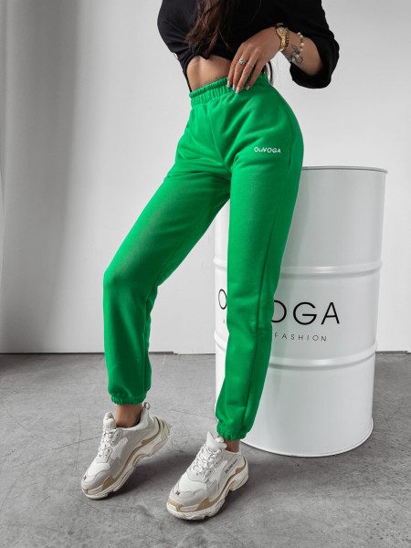 Spodnie damskie OLAVOGA AMBROS 2024 zielone – maWer Fashion