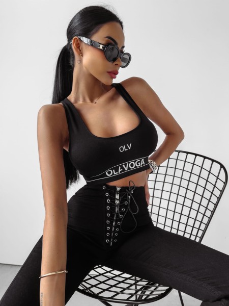 Spodnie damskie OLAVOGA LEA 2024 czarne  – maWer Fashion