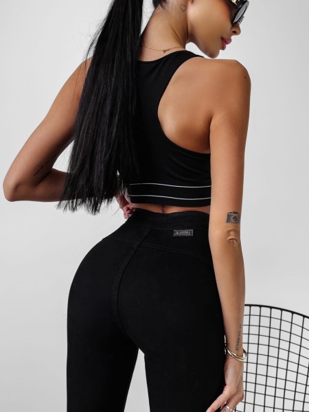 Spodnie damskie OLAVOGA LEA 2024 czarne  – maWer Fashion