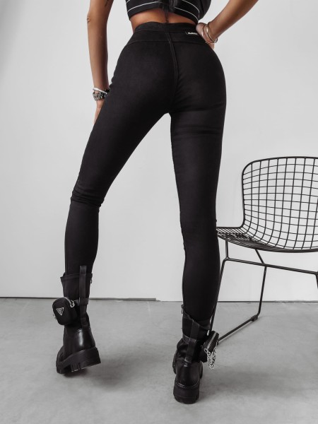 Spodnie damskie OLAVOGA LEA 2024 czarne  – maWer Fashion