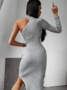 Sukienka OLAVOGA NALI 2024 grafitowa  – maWer Fashion
