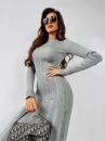 Sukienka OLAVOGA BITSY 2024 szara  –  maWer Fashion