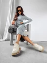 Sukienka OLAVOGA BITSY 2024 szara  –  maWer Fashion
