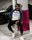 Bluza męska OLAVOGA DIVERSE 2024 szary - indygo - maWer Fashion