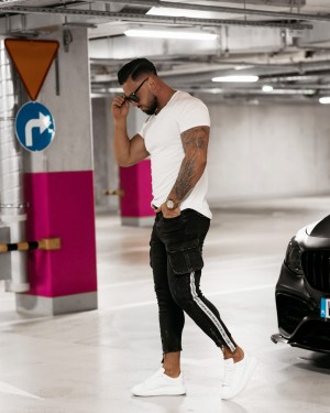 Spodnie męskie OLAVOGA FLISS czarne