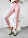 Legginsy damskie OLAVOGA LARS pudrowy róż - maWer Fashion