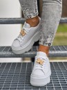 Buty damskie sneakersy FARFALLA 1797 białe  - maWer Fashion
