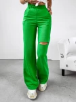 Spodnie damskie OLAVOGA SCARLET zielone  -  maWer Fashion