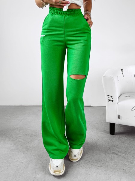 Spodnie damskie OLAVOGA SCARLET zielone  -  maWer Fashion