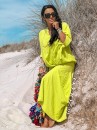Komplet damski z asymetryczną spódnicą ZOCCO limonka - maWer Fashion
