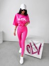 Legginsy damskie OLAVOGA BELLE amarantowy  -  maWer Fashion