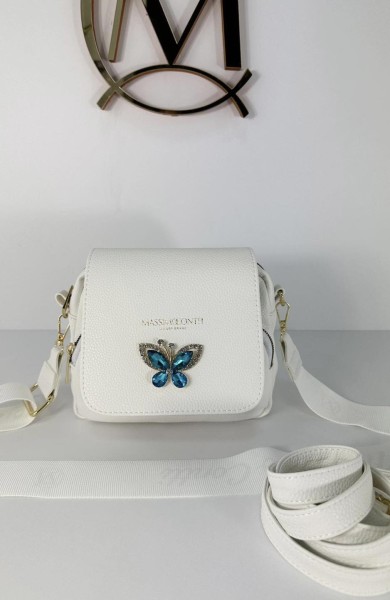 orebka listonoszka kryształowy motyl MASSIMO CONTTI - maWer Fashion