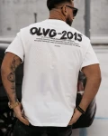 T-shirt męski OLAVOGA DRIP ecru – maWer Fashion