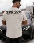 T-shirt męski OLAVOGA DRIP beż – maWer Fashion