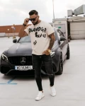 T-shirt męski OLAVOGA DRIP beż – maWer Fashion