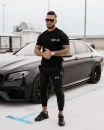 T-shirt męski OLAVOGA SCUPLT czarny  – maWer Fashion