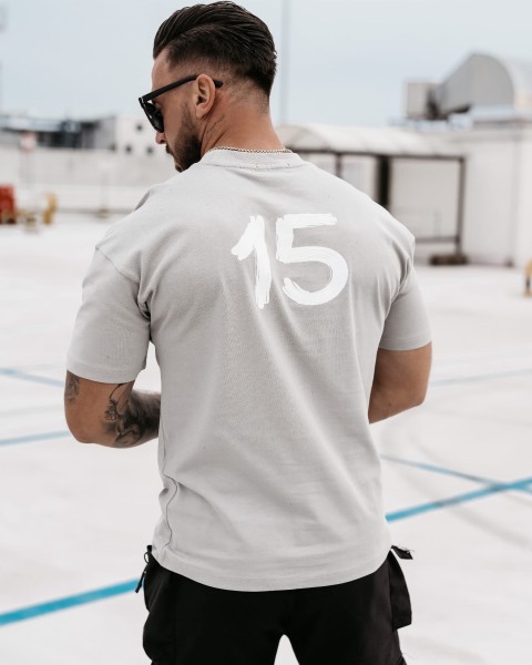 T-shirt męski OLAVOGA SCUPLT szary  – maWer Fashion