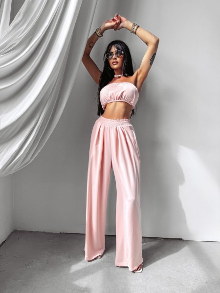 Komplet damski OLAVOGA SILLENA pudrowy róż  – maWer Fashion