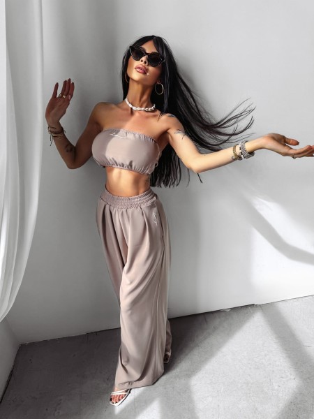 Komplet damski OLAVOGA SILLENA  cappuccino  – maWer Fashion