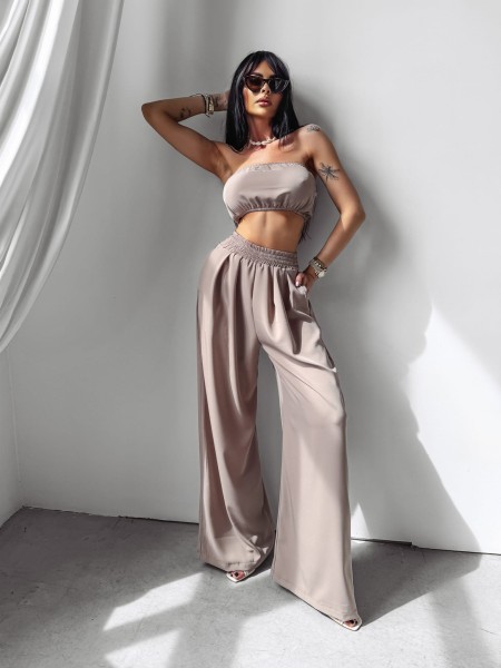 Komplet damski OLAVOGA SILLENA  cappuccino  – maWer Fashion