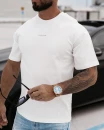 T-shirt męski OLAVOGA SILVER ecru  – maWer Fashion