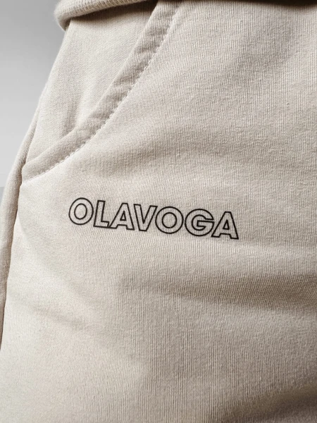 Komplet damski OLAVOGA BLOSSOM beżowy  -  maWer Fashion