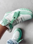 Buty damskie OLAVOGA HYPERION biało – zielone  - maWer Fashion