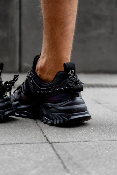 Buty męskie OLAVOGA TRACE 2 czarne odblaskowe