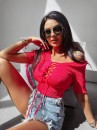 Bluzka damska OLAVOGA ELISIUM neon róż -  maWer Fashion