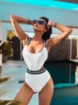 Kostium kąpielowy OLAVOGA SUNFLOWER ecru -   maWer Fashion