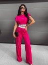 Komplet damski OLAVOGA CECILE amarantowy  -  maWer Fashion