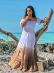 Sukienka maxi z efektem ombre ZOCCO - maWer fashion