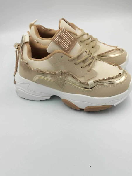Sneakersy damskie z ozdobnym sznurkiem 7509