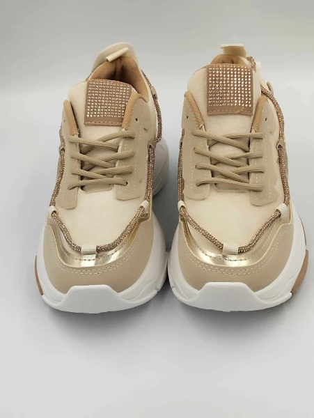 Sneakersy damskie z ozdobnym sznurkiem 7509