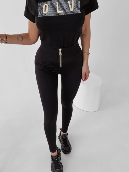 Legginsy damskie OLAVOGA HEDWIG czarne - maWer Fashion