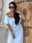 Sukienka damska dekatyzowana bliźniak ZOCCO - mawer Fashion
