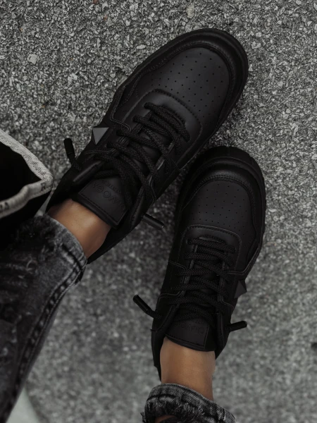Buty damskie OLAVOGA OFF WHITE czarne - maWer Fashion