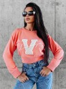 Sweter damski OLAVOGA VINDI brzoskwiniowy - maWer Fashion