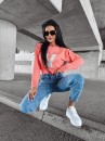 Sweter damski OLAVOGA VINDI brzoskwiniowy - maWer Fashion