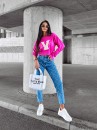 Sweter damski OLAVOGA VINDI róż - maWer Fashion