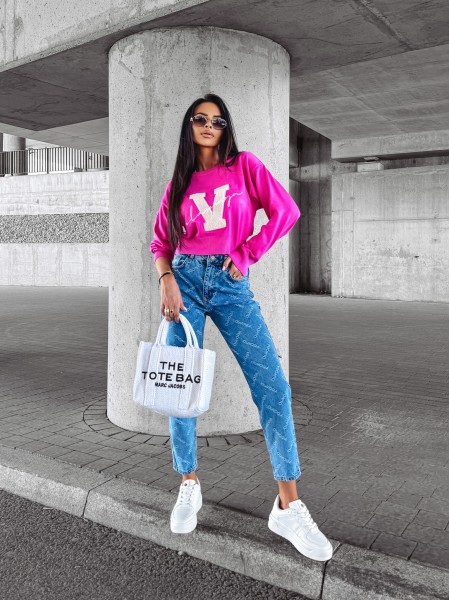 Sweter damski OLAVOGA VINDI róż - maWer Fashion