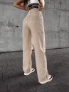 Spodnie damskie OLAVOGA DEIVEN beżowe - maWer Fashion