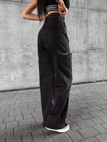 Spodnie damskie OLAVOGA DEIVEN czarne - maWer Fashion
