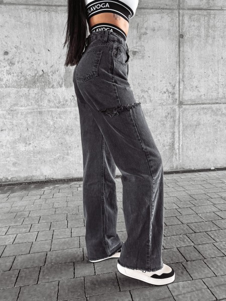 Spodnie damskie OLAVOGA DEIVEN ciemny szary - maWer Fashion