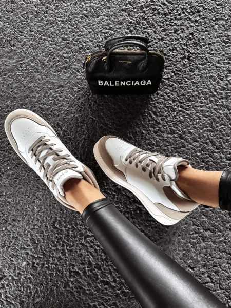 Buty damskie sneakersy OLAVOGA CARMINE beż - ecru - maWer Fashion